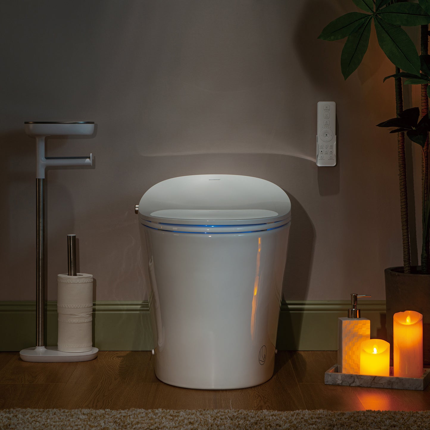 Rowan One-Piece Intelligent Bidet Toilet - side view