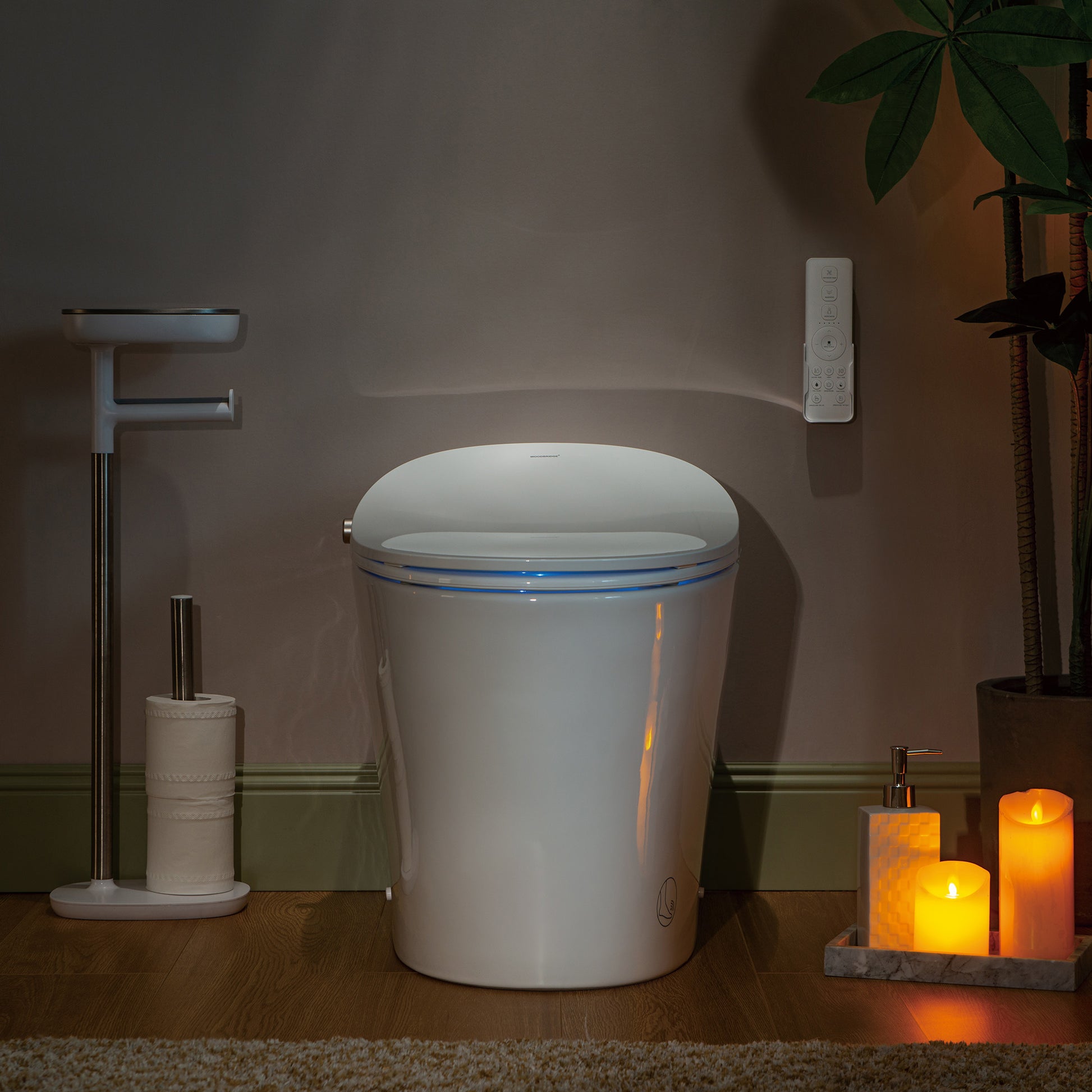 Rowan One-Piece Intelligent Bidet Toilet - side view