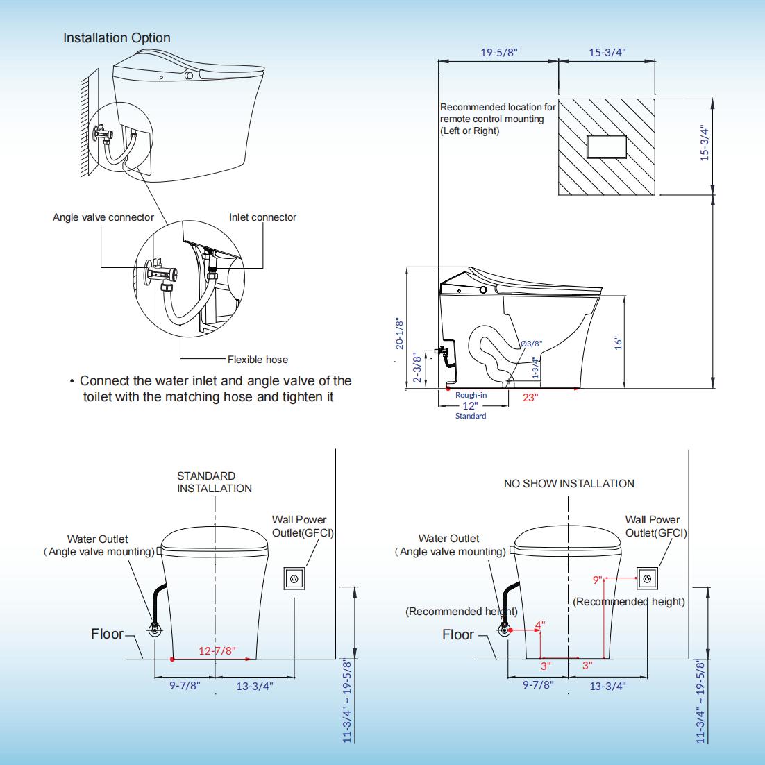 Rowan One-Piece Intelligent Bidet Toilet - additional view