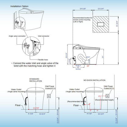 Rowan One-Piece Intelligent Bidet Toilet - additional view