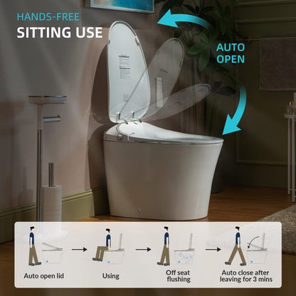 Rowan One-Piece Intelligent Bidet Toilet - profile view