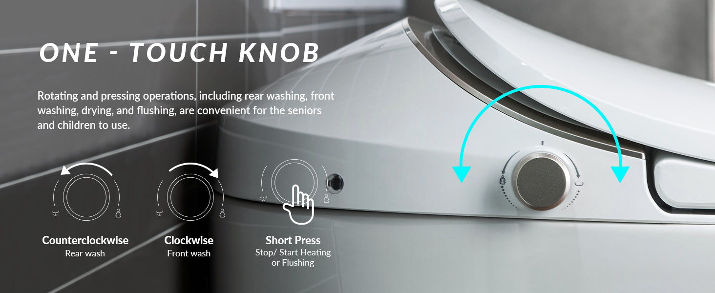 Rowan One-Piece Intelligent Bidet Toilet - feature detail