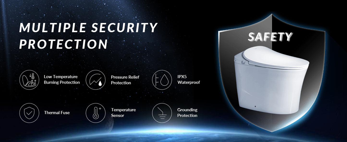 Rowan One-Piece Intelligent Bidet Toilet - feature detail