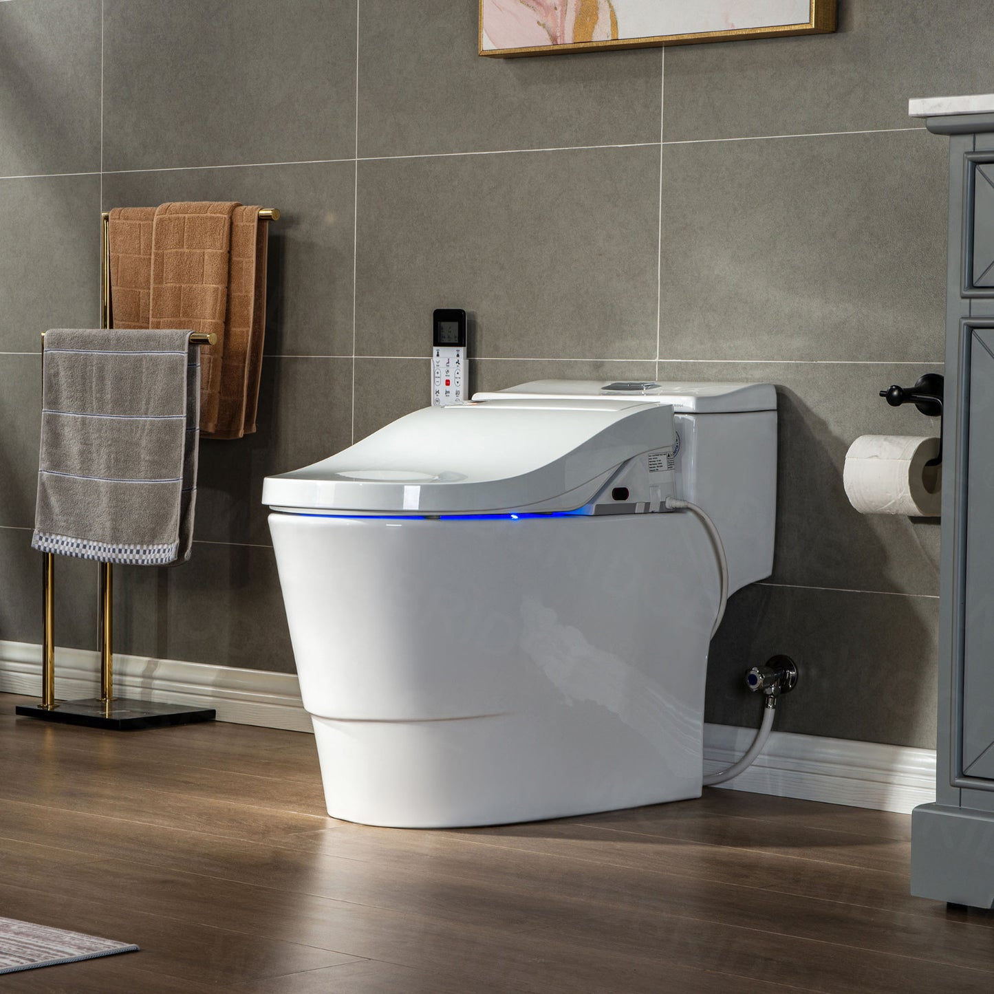 Selene Elongated Intelligent Bidet Toilet - front view