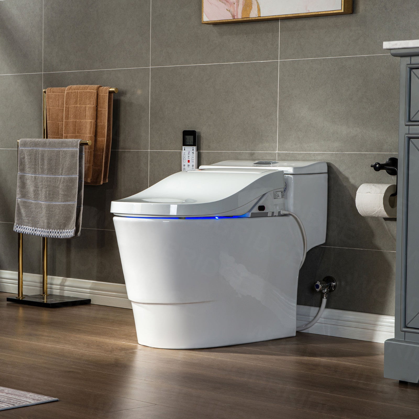 Selene Elongated Intelligent Bidet Toilet - front view