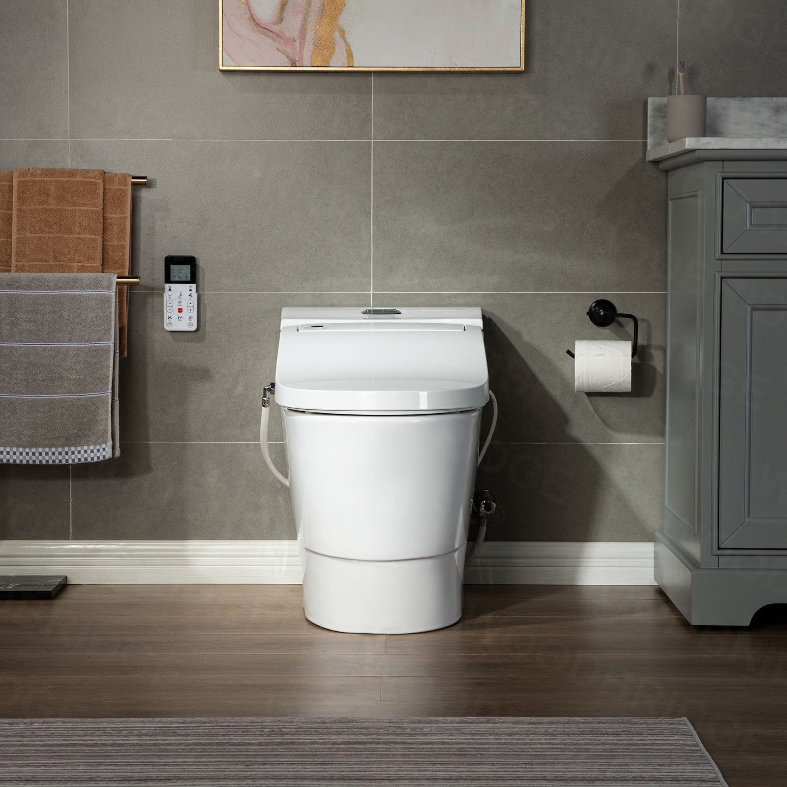 Selene Elongated Intelligent Bidet Toilet - side view