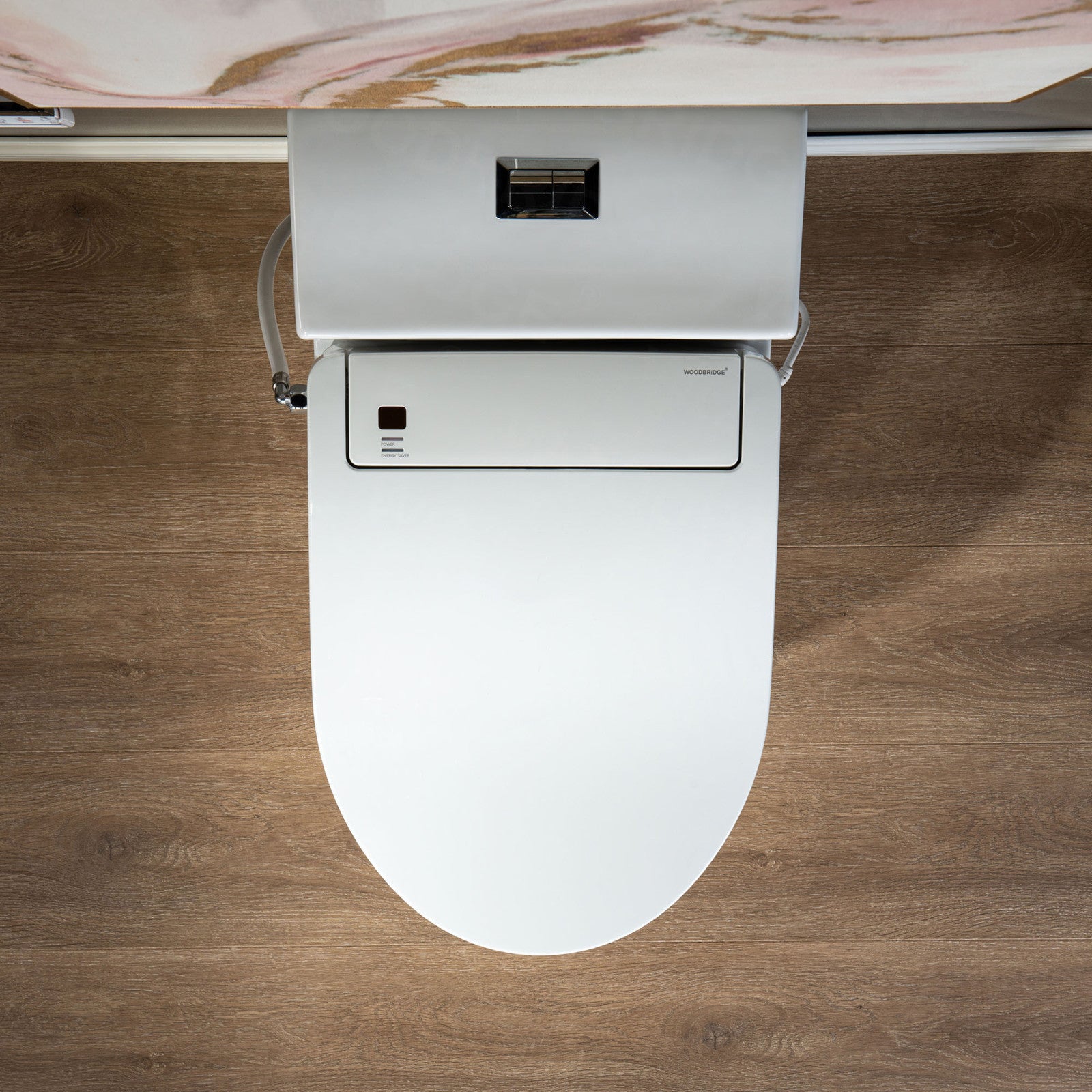 Selene Elongated Intelligent Bidet Toilet - lid detail