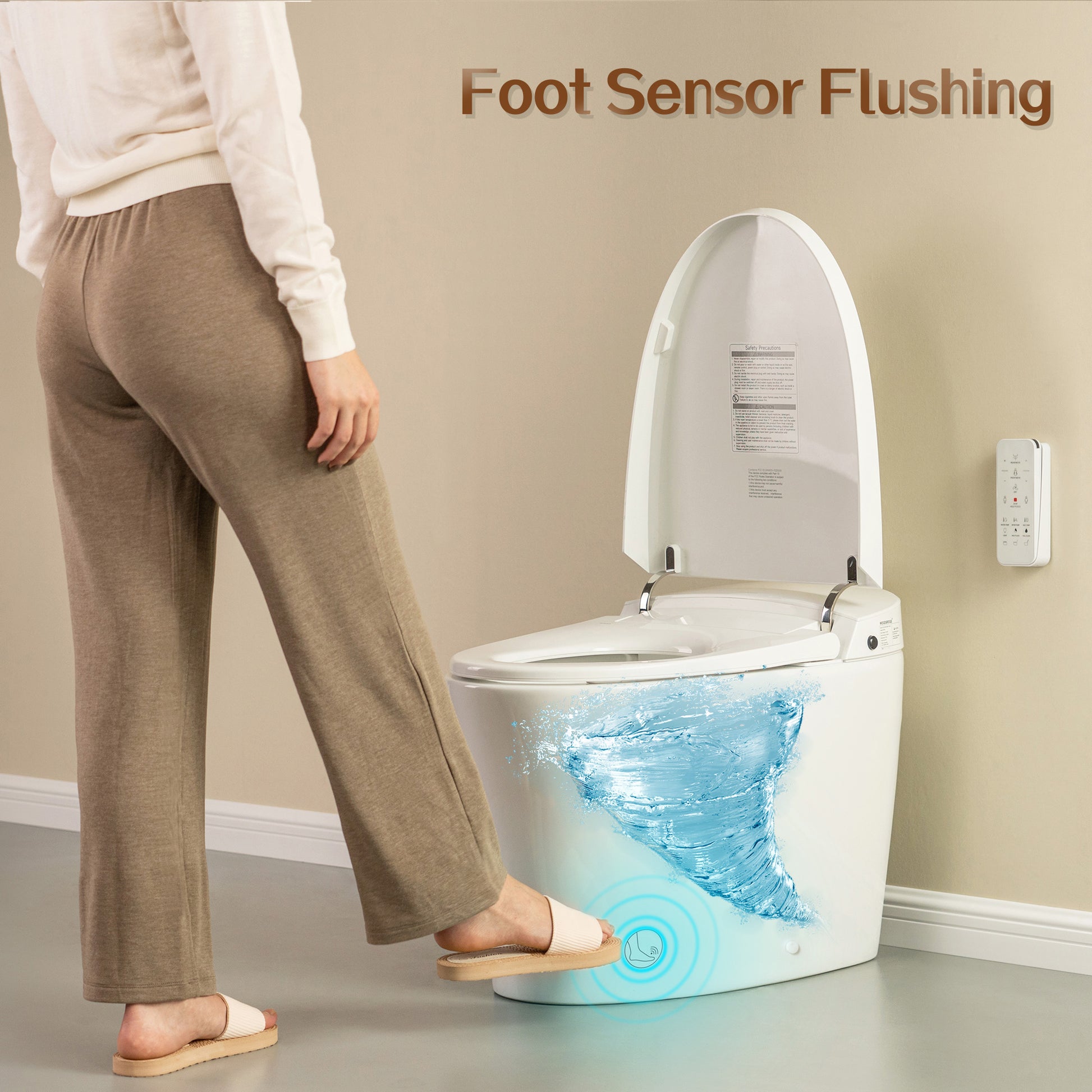 Soren Tankless Intelligent Bidet Toilet - three-quarter view