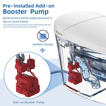 Soren Tankless Intelligent Bidet Toilet - lid detail