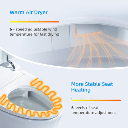 Soren Tankless Intelligent Bidet Toilet - foot sensor detail