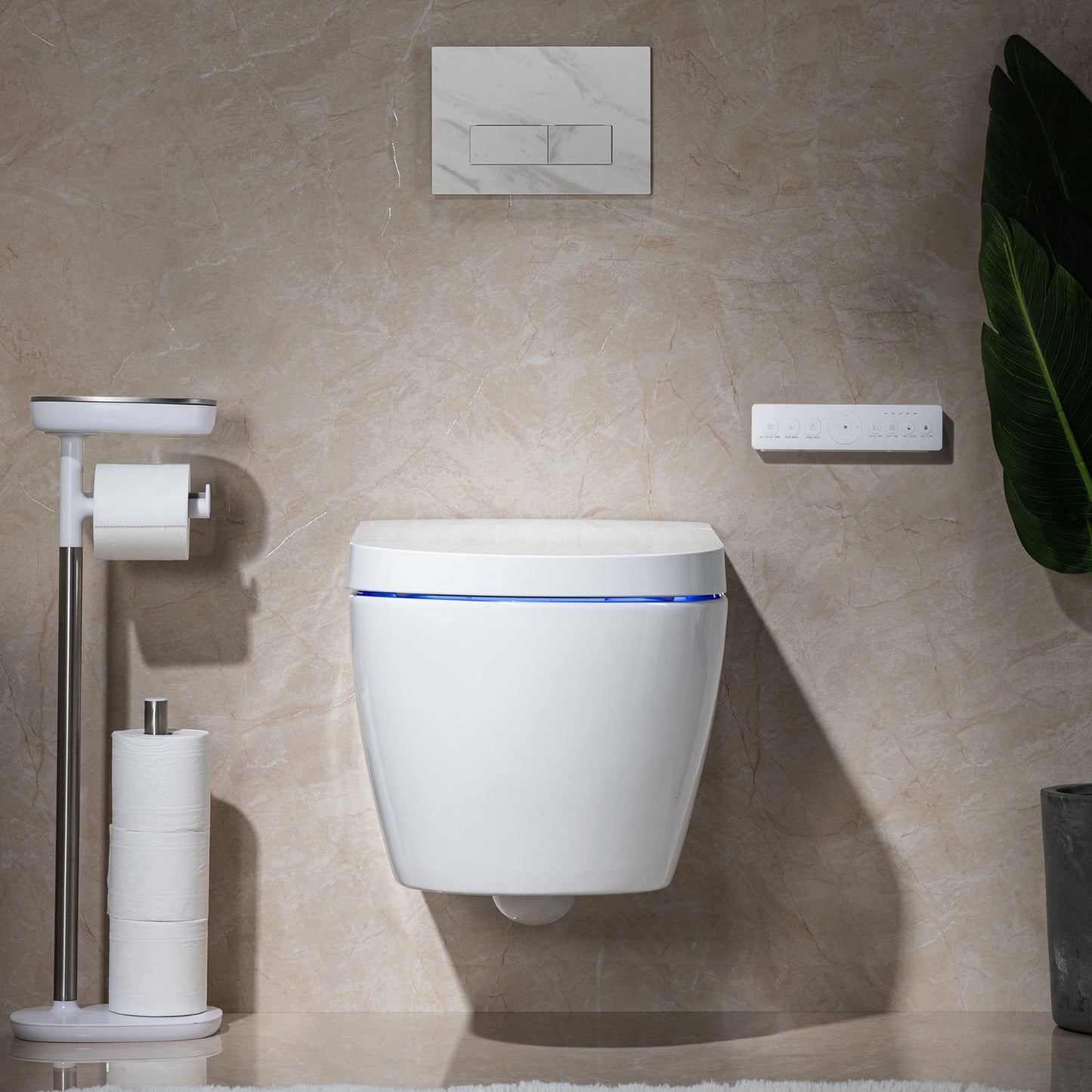 Sterling Wall-Hung Intelligent Bidet Toilet - front view
