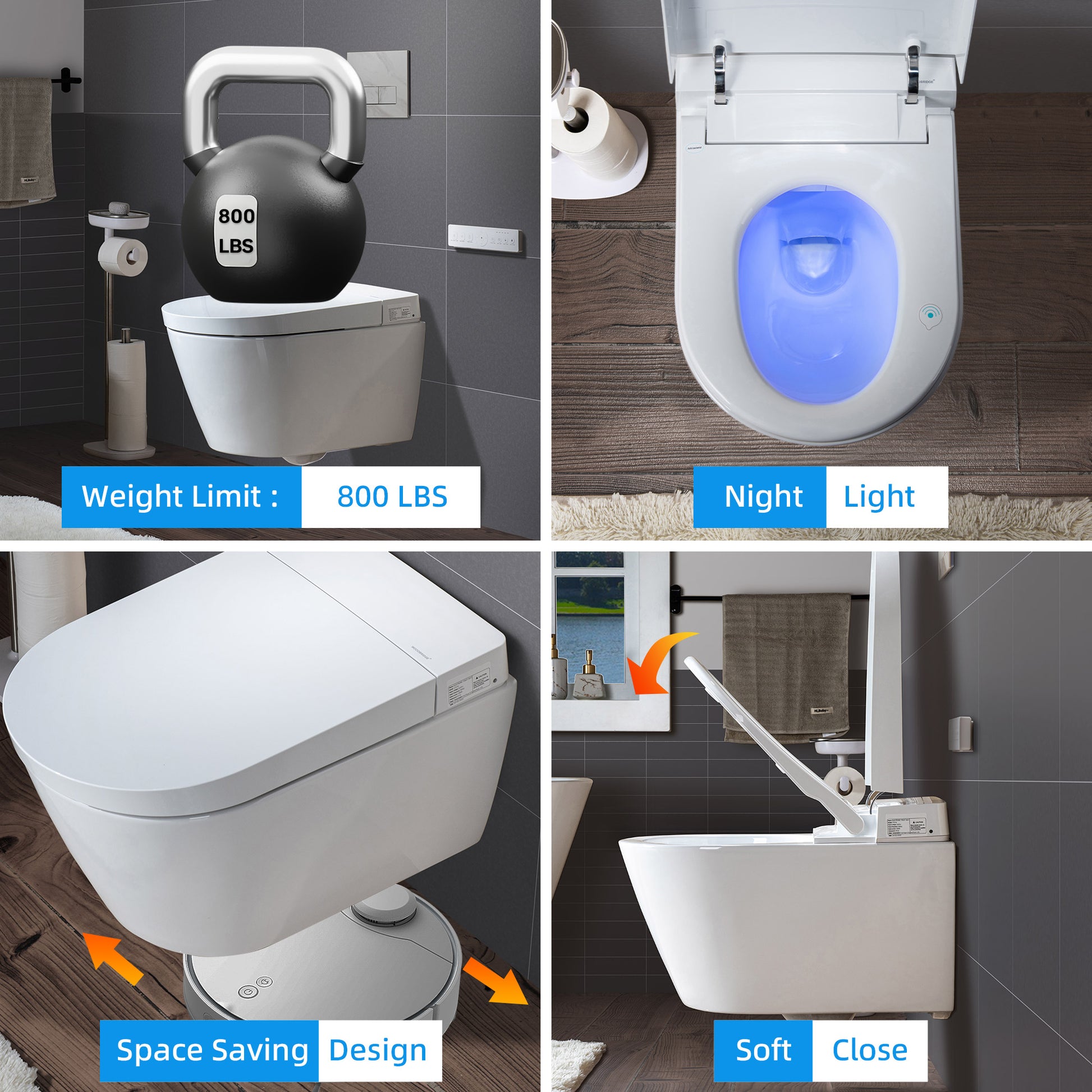 Sterling Wall-Hung Intelligent Bidet Toilet - additional view