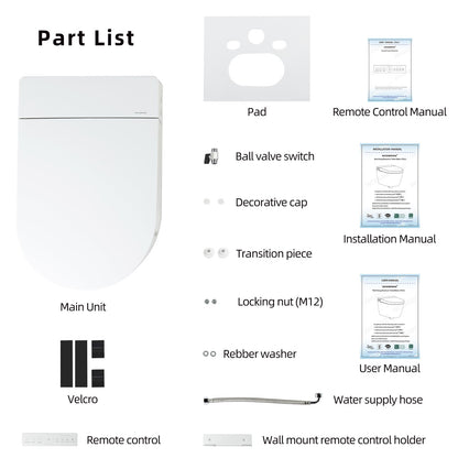 Sterling Wall-Hung Intelligent Bidet Toilet - additional view