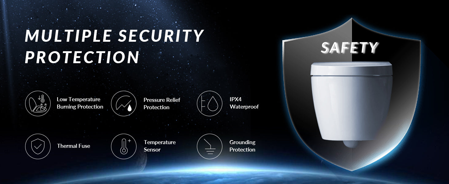 Sterling Wall-Hung Intelligent Bidet Toilet - feature detail