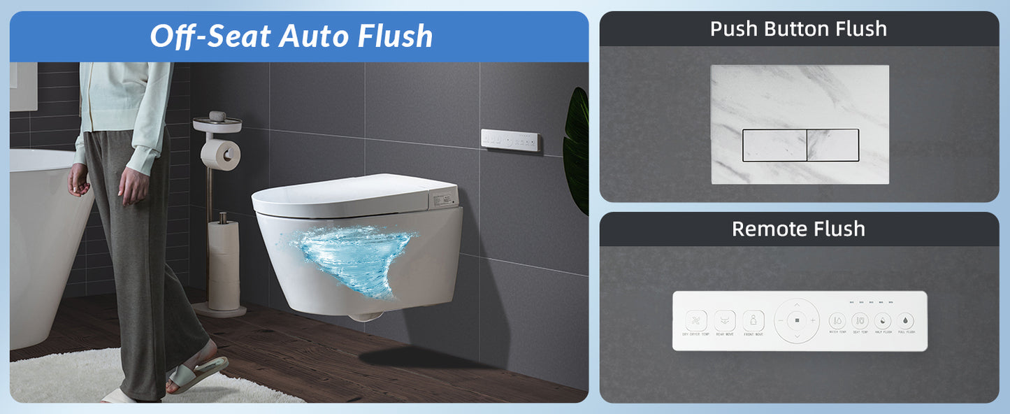 Sterling Wall-Hung Intelligent Bidet Toilet - feature detail