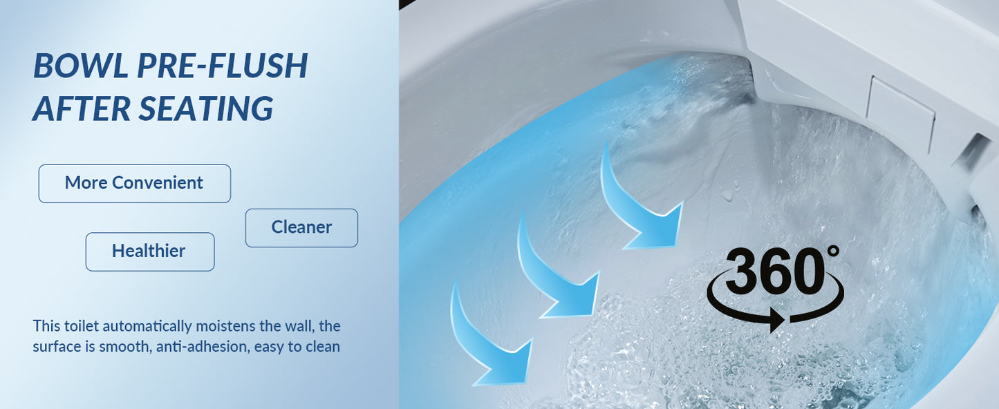 Sterling Wall-Hung Intelligent Bidet Toilet - feature detail
