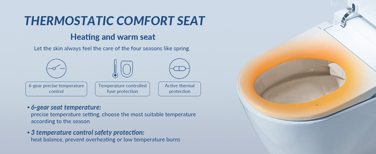 Sterling Wall-Hung Intelligent Bidet Toilet - feature detail