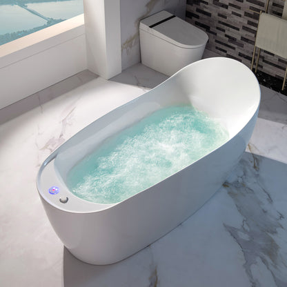 Swan 71" Freestanding Whirlpool Bathtub