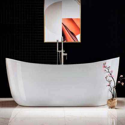 Tekne 71" Freestanding Whirlpool Bathtub
