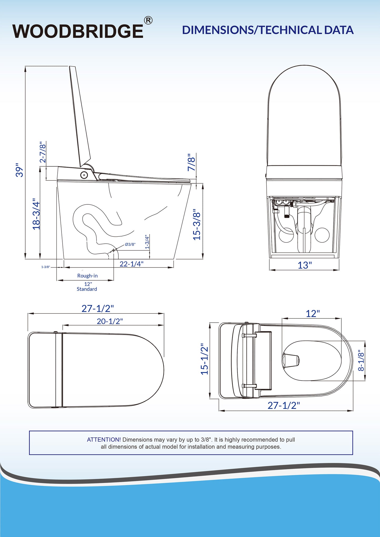 Thalia Tankless One-Piece Intelligent Bidet Toilet - additional view