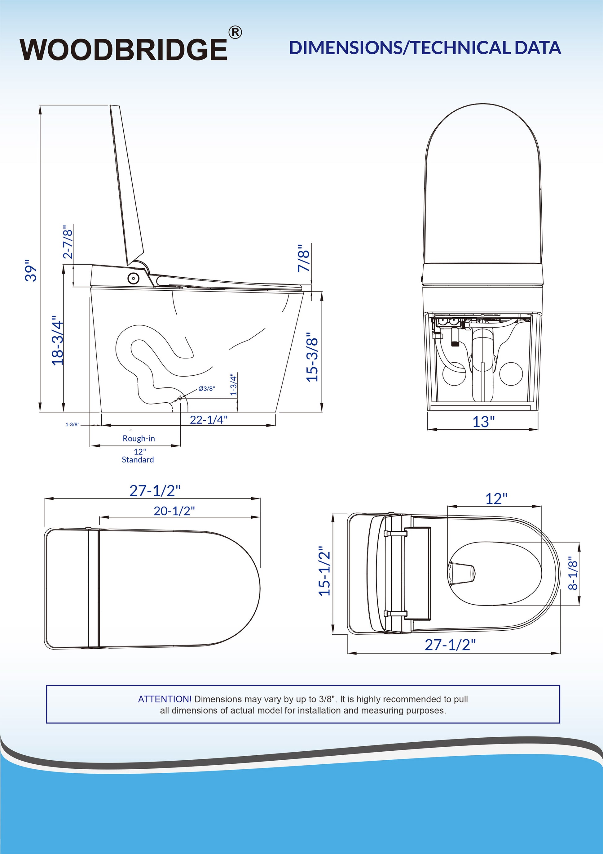 Thalia Tankless One-Piece Intelligent Bidet Toilet - additional view