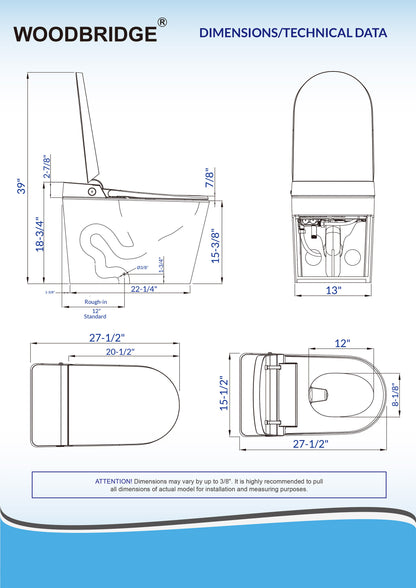 Thalia Tankless One-Piece Intelligent Bidet Toilet - additional view