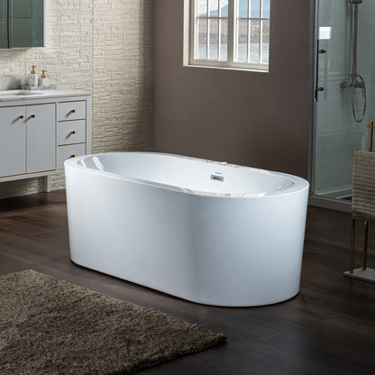 Uzu 67" Freestanding Whirlpool Bathtub
