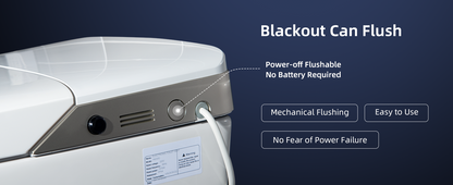 Vesper Intelligent Massage-Wash Bidet Toilet - backup mechanical flush feature