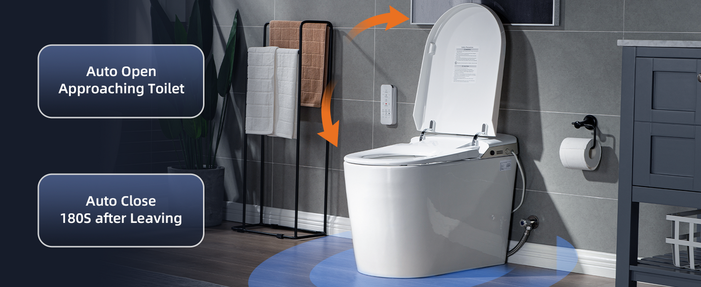 Vesper Intelligent Massage-Wash Bidet Toilet - auto open feature