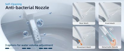 Vesper Intelligent Massage-Wash Bidet Toilet - various washing methods