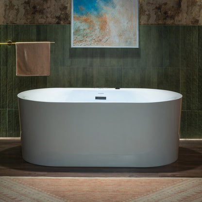 Vortice 59" Freestanding Whirlpool Bathtub