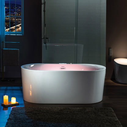 Vortice 59" Freestanding Whirlpool Bathtub