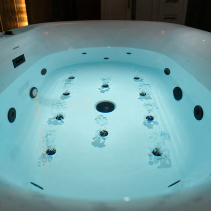 Vortice 59" Freestanding Whirlpool Bathtub
