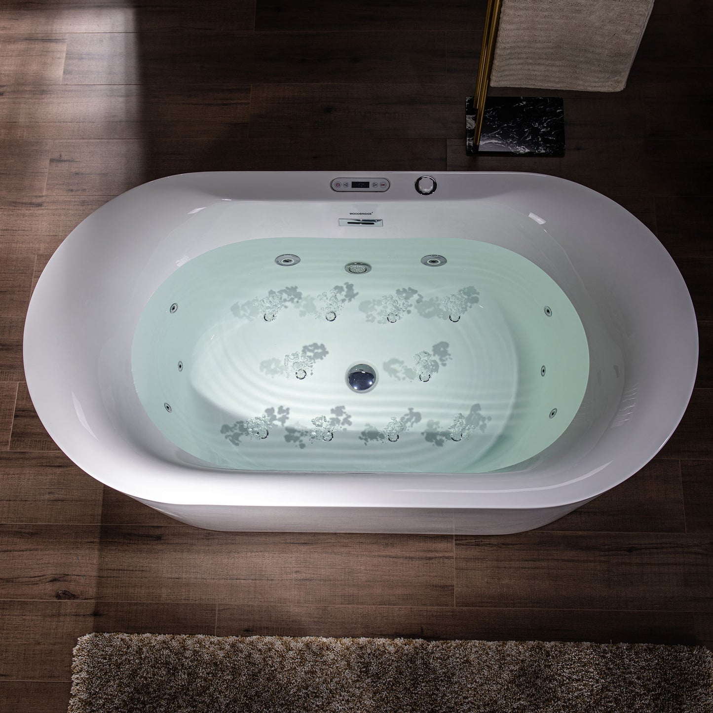 Vortice 59" Freestanding Whirlpool Bathtub