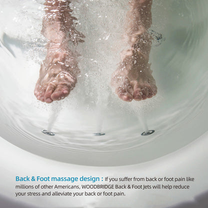 Vortice 59" Freestanding Whirlpool Bathtub