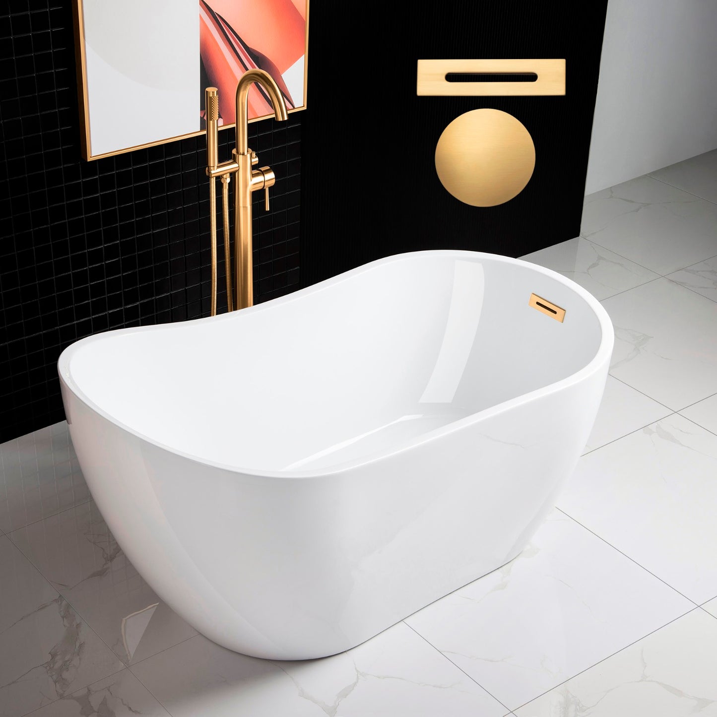 Welle 54" Freestanding Bathtub