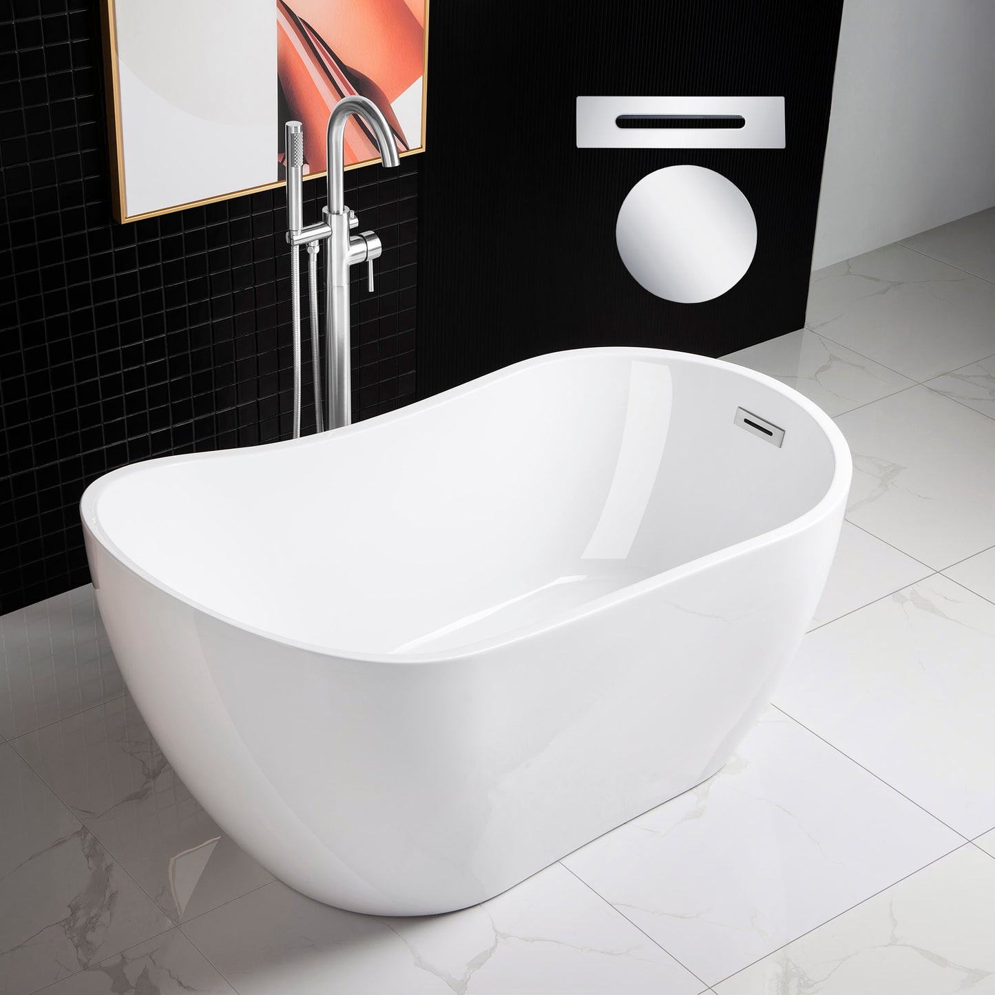 Welle 54" Freestanding Bathtub