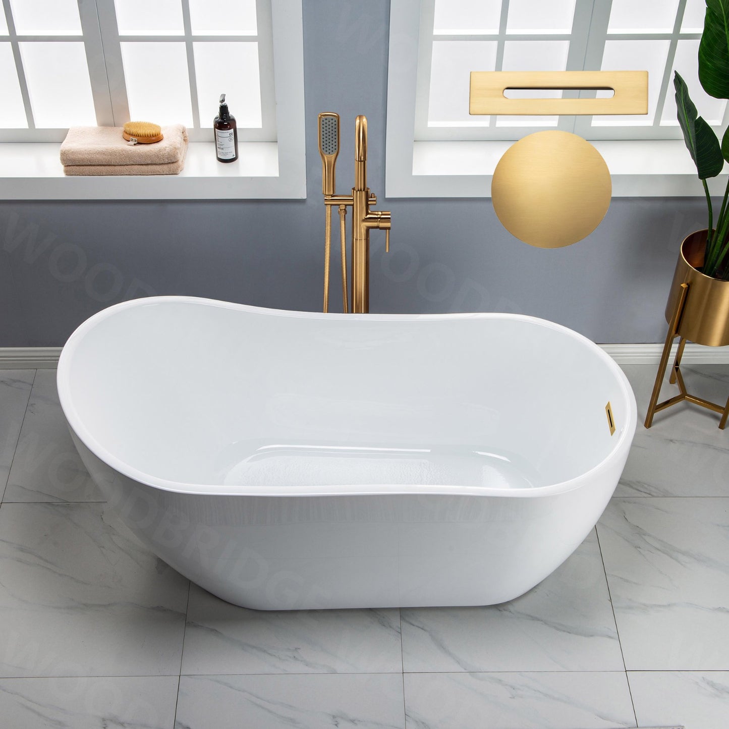 Welle 59" Freestanding Bathtub