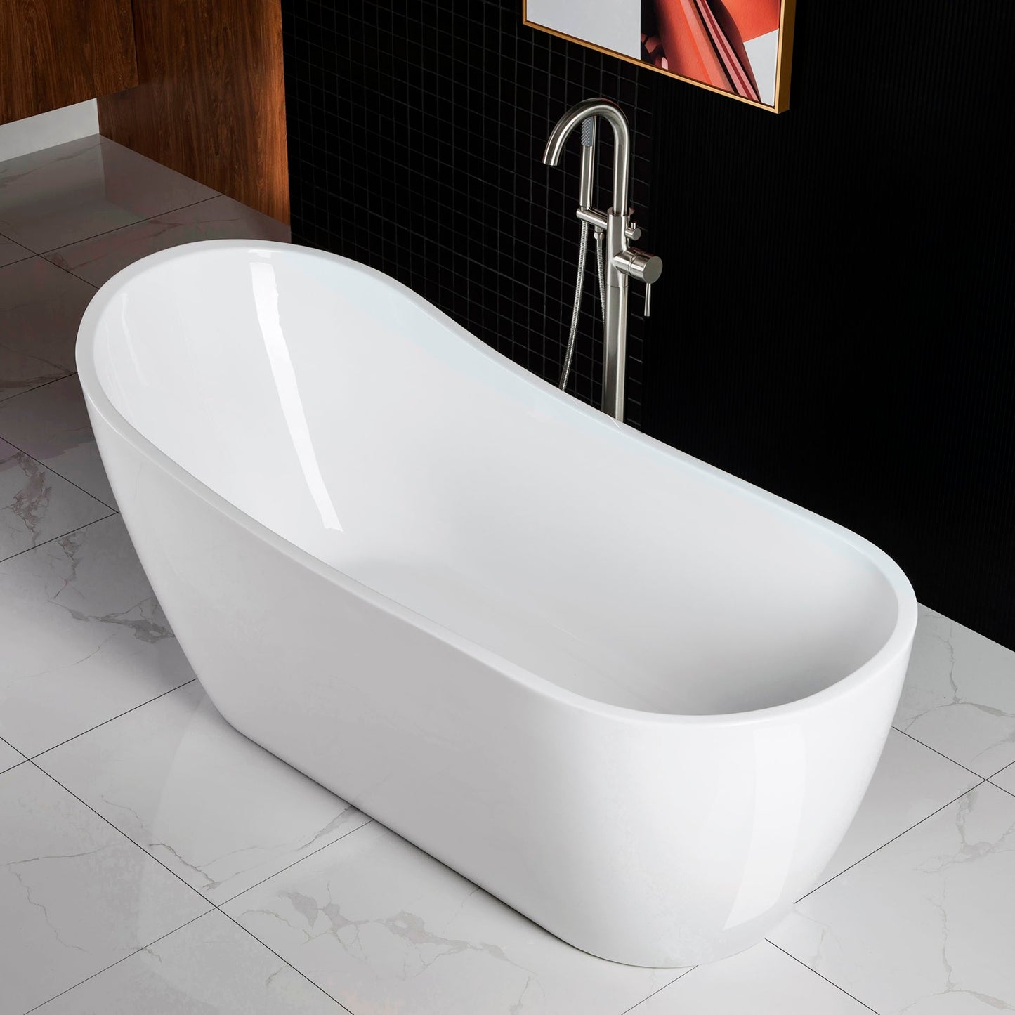 Welle 67" Freestanding Bathtub