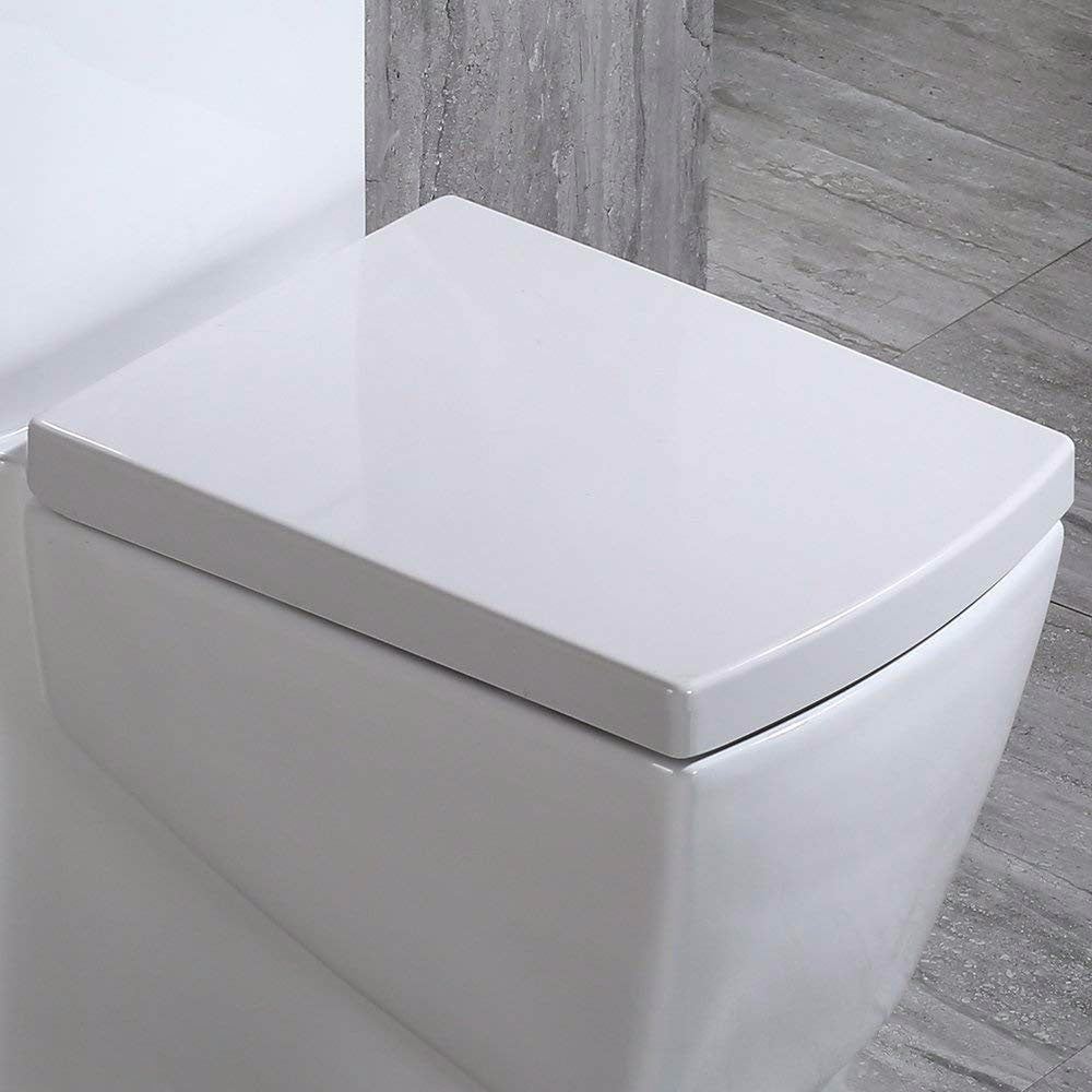 Weston Square One-Piece Toilet - lid detail
