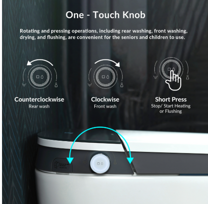 WOODBRIDGE B0930S One-Piece Intelligent Toilet with Cleaning Foam Dispenser