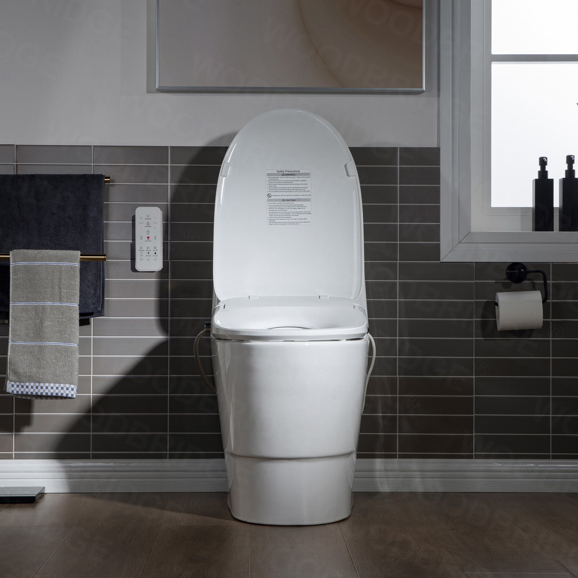 Wren Elongated Intelligent Bidet Toilet - dimensions