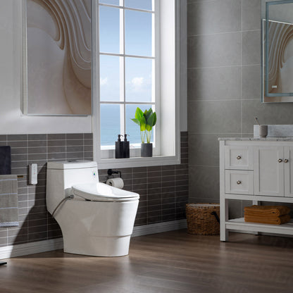 Wren Elongated Intelligent Bidet Toilet - three-quarter view