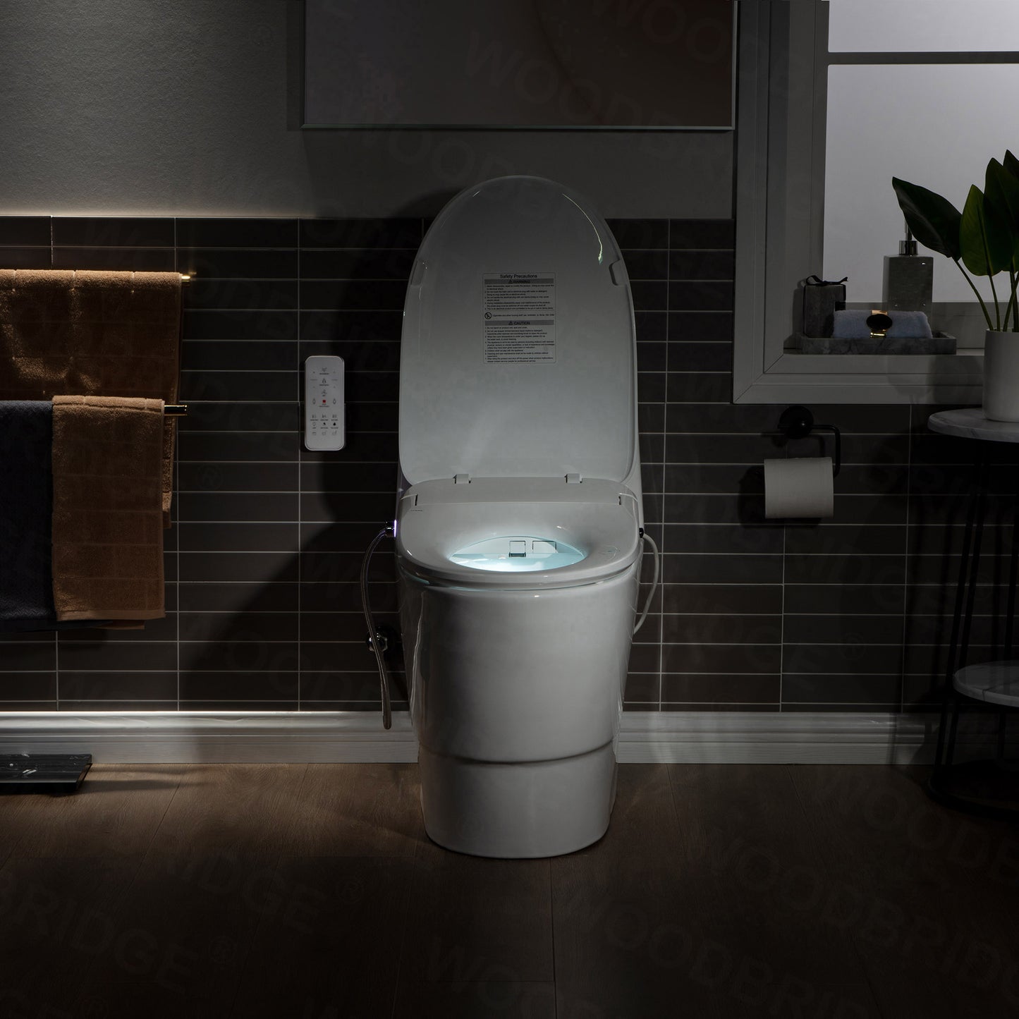 Wren Elongated Intelligent Bidet Toilet - profile view