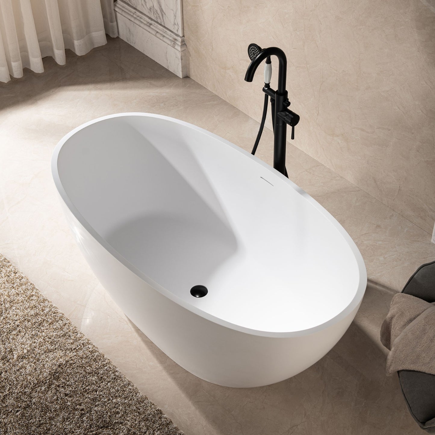 Zato 59" Freestanding Bathtub