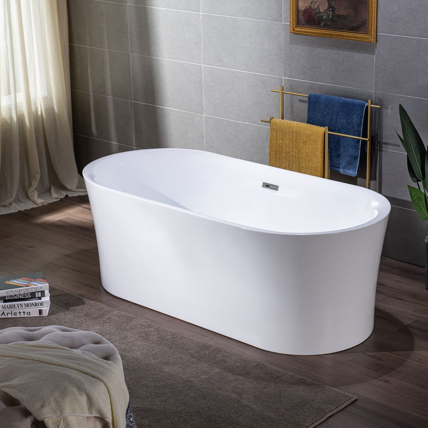 Zen 59" Freestanding Bathtub