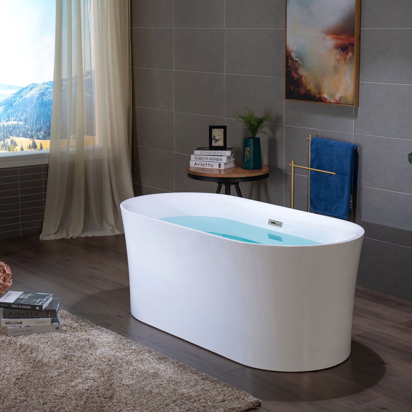 Zen 59" Freestanding Bathtub
