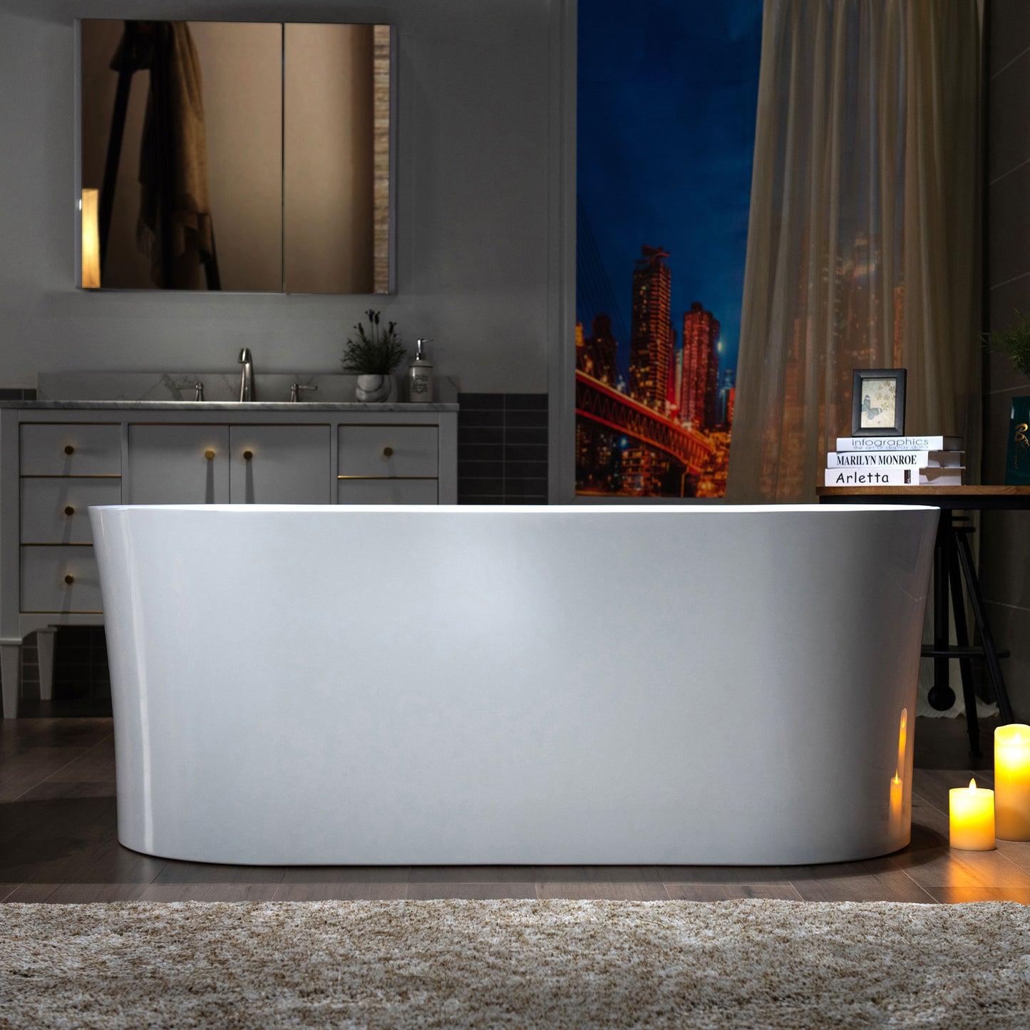 Zen 59" Freestanding Bathtub