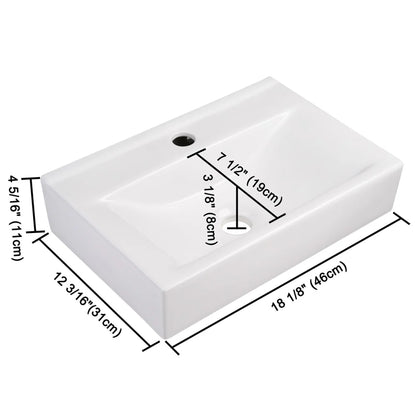 Ashanti Porcelain Vessel Bathroom Sink