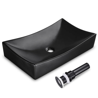 Bailey Porcelain Vessel Bathroom Sink